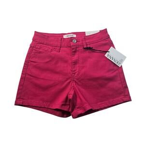 NWT Zenana sz S stretch comfort shorts hot pink pull on small summer colorful
